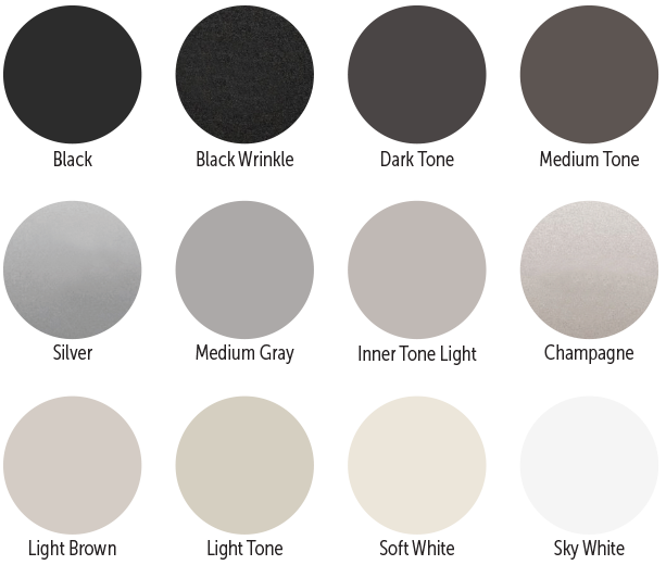 Paint Colors Segmented Systems Manufacturing